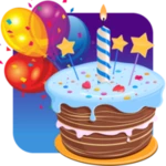 birthday photo frames android application logo